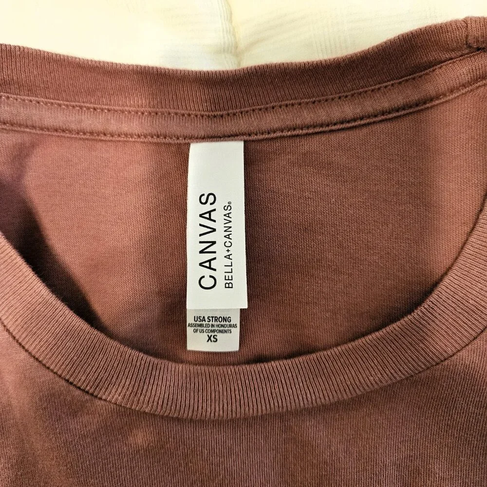 O.U.R. (Operation Underground Railroad) Womens Chain Flag Tee Mauve-XS - Picture 7 of 10